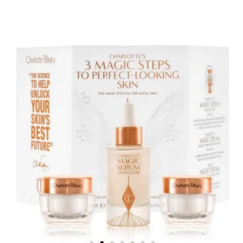 🆕 NIB 🌟 Charlotte Tilbury 3 magic steps to perfect-looking skin set